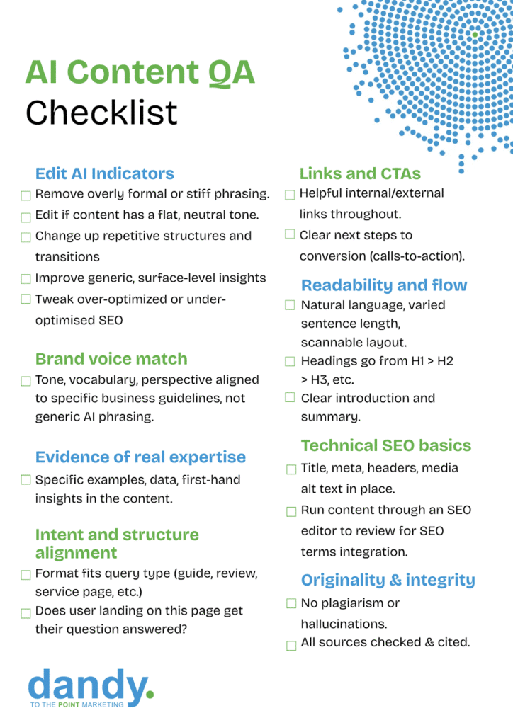 how to check ai content quality for seo 2